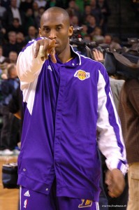 Kobe Bryant pointing